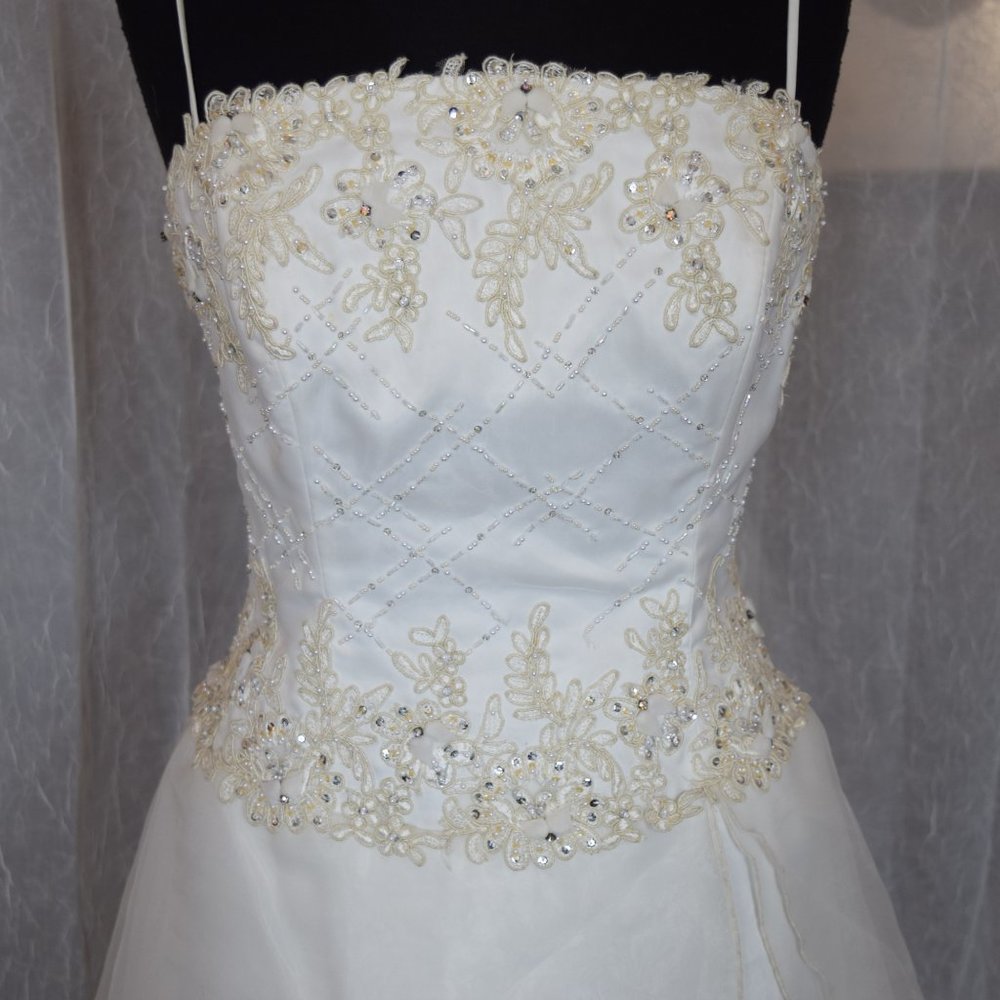 Jasmine Organza A-Line Wedding Gown